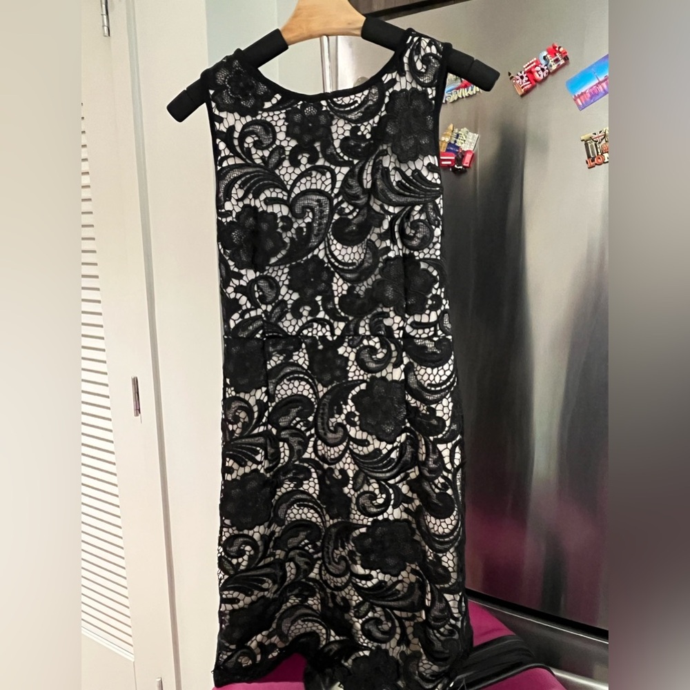 Black lace style womens dress